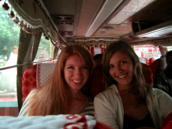 En route to the ship