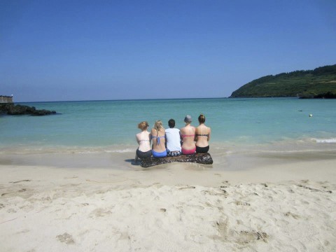 Relaxing with friends 