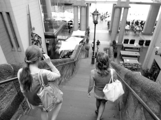 Walking near the ship