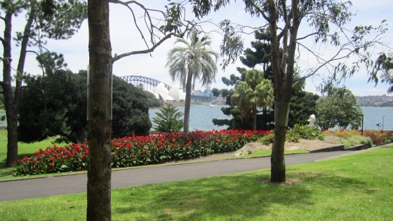 View from the gardens
