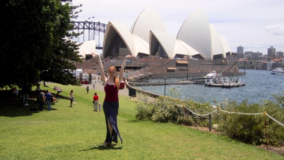 Outside the Opera House
