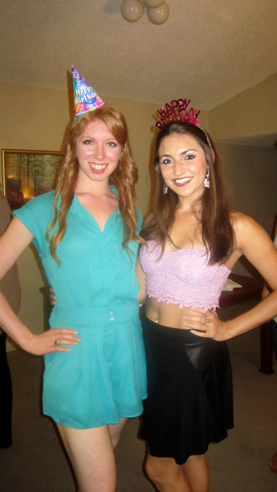 With the birthday girl