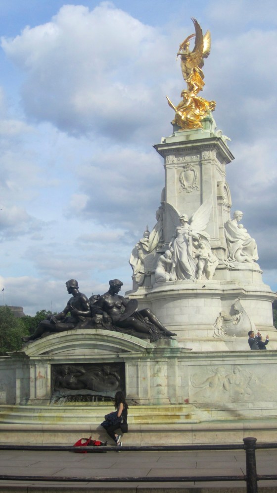 In front of the palace