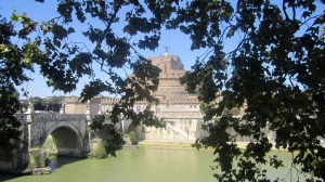 Across the river from the mausoleum