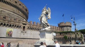 Outside Castel Sant'Angelo