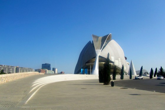 First view of the City of Arts and Sciences