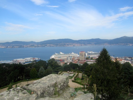 View of the ship in Vigo