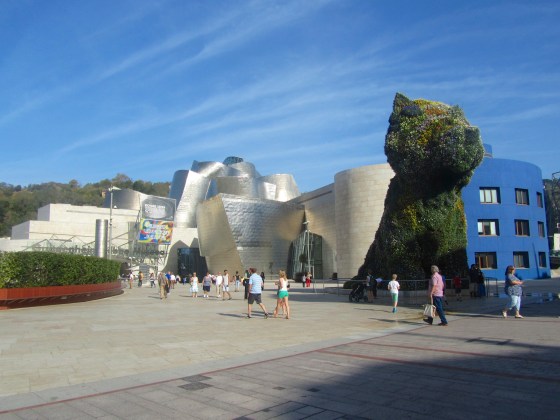 Outside the Guggenheim