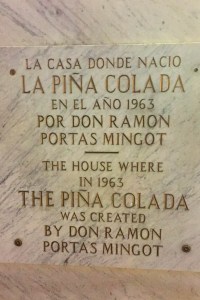 Creation of the pina colada