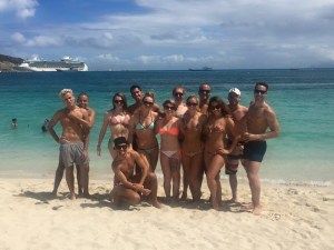 The gang at the beach