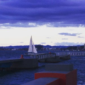 On the gangway in San Juan
