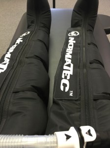 Compressing my legs at PT